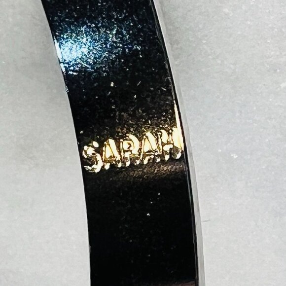 Vtg Sarah Coventry. Silver-Toned 1976 Vibrations 3/8" Textured Bangle Bracelet - Picture 4 of 5